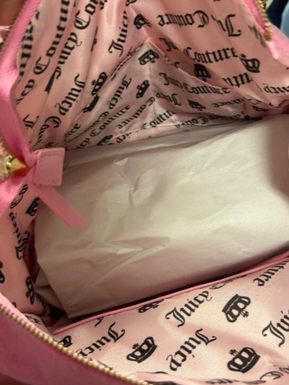 Juicy Couture rosa handväska med rosetter - 3