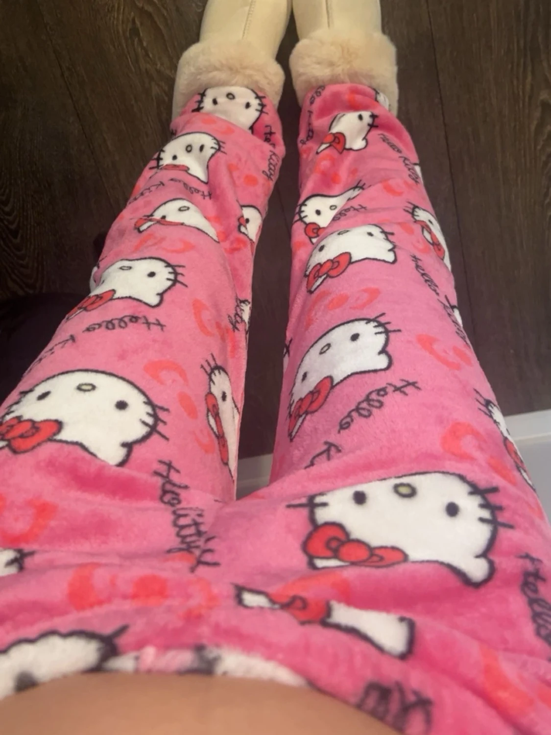 Hello Kitty rosa pyjamasbyxor - 1