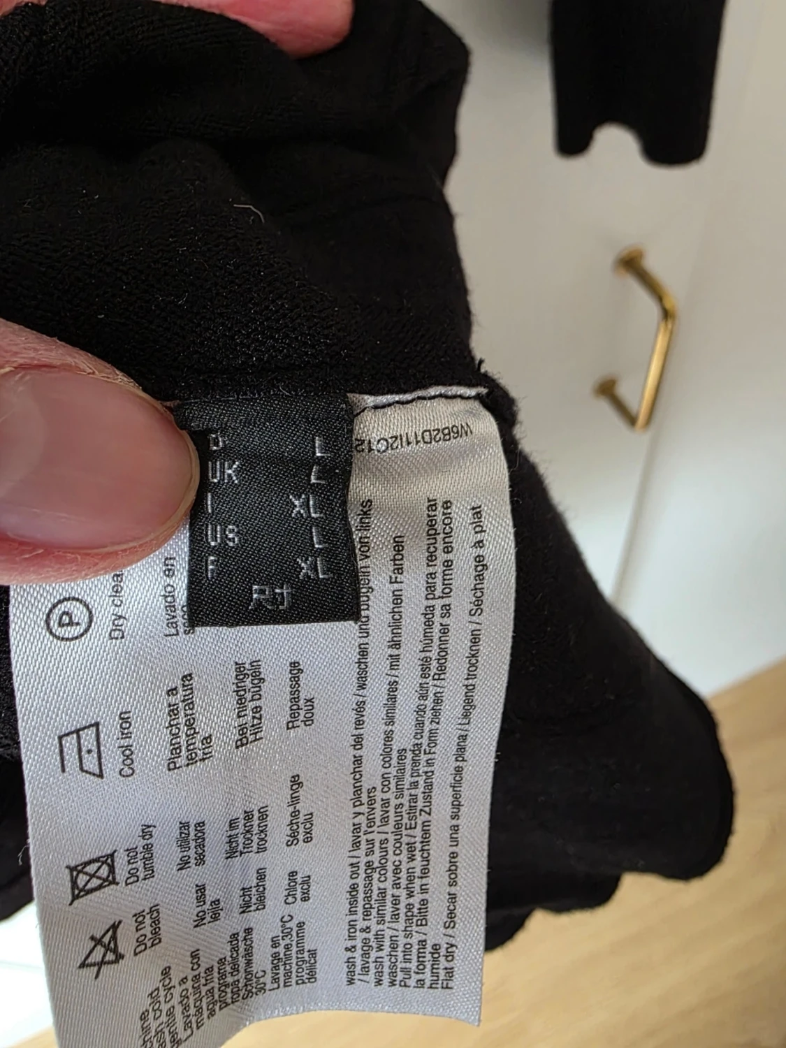 Svart stickad långärmad klänning Esprit - 4