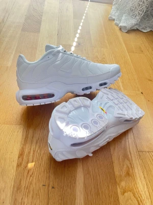 Nike Tns vita  - Storlek 41 EU Nike Tns. Har endast testats 2-3 gånger. Skicket är som nytt inga tecken på användning! 