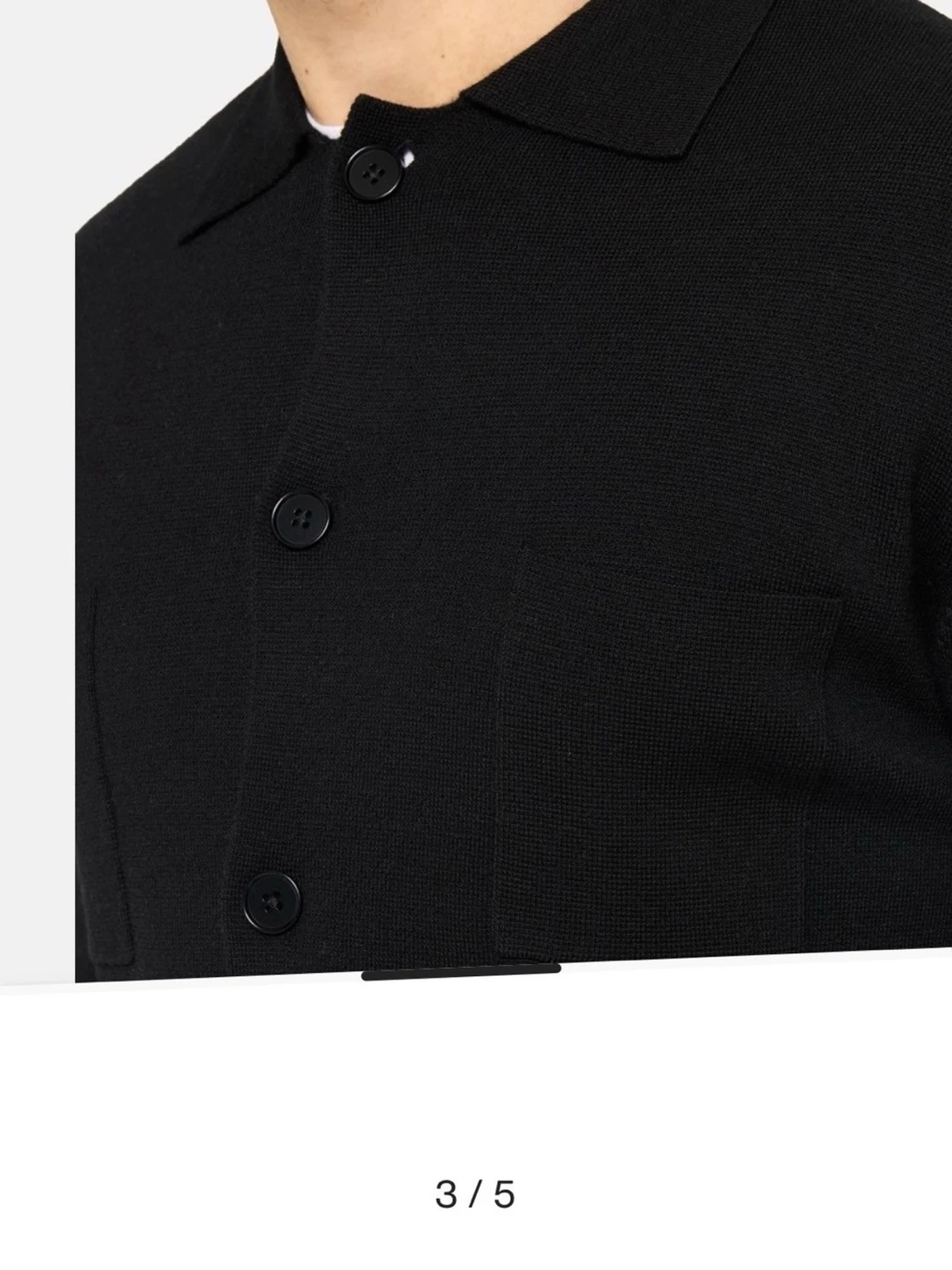 Svart overshirt med fickor från Emilio Sarto - 2