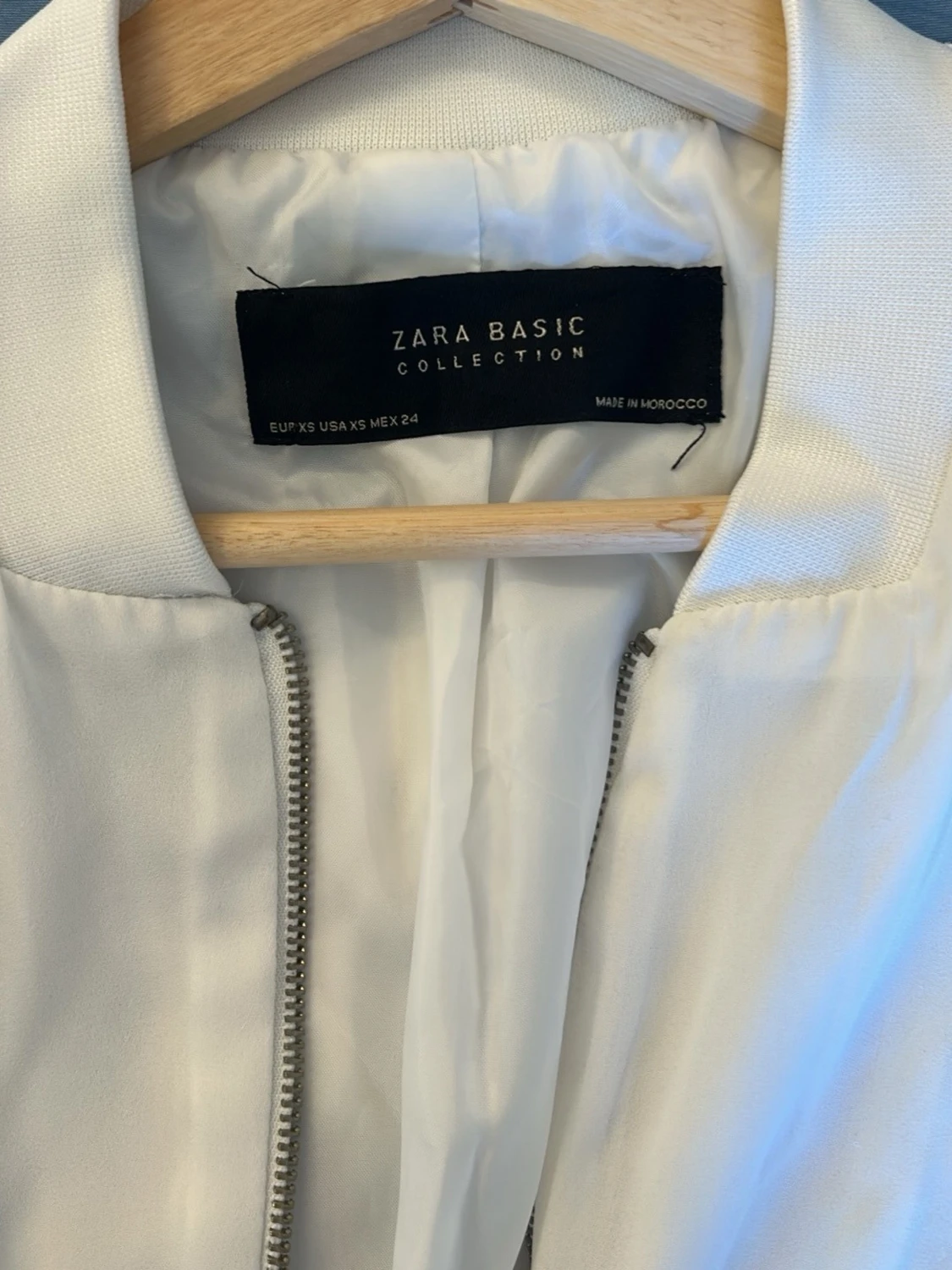 Vit bomberjacka från Zara Basic - 2