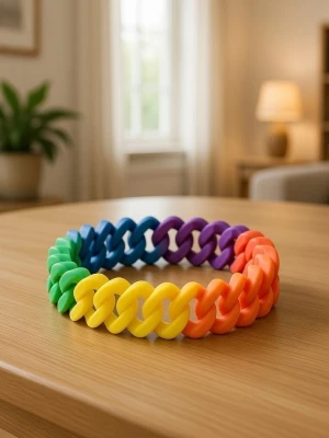 Armband silikon rainbow - Armband silikon rainbow. Armband för män och kvinnor. 20,2 cm.