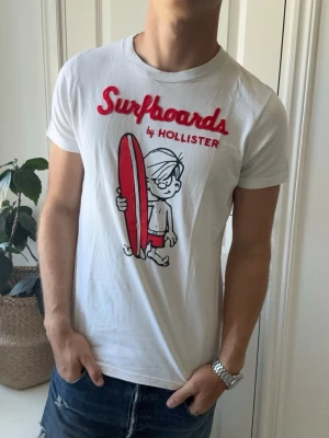 Hollister tee  - Hollister tee, Inga defekter! Modellen i bilderna är 180 cm 75 kg och bär Storlek M , Kom med frågor! 🌟 (Kan gå ned i pris vid köp av paket 😉) 