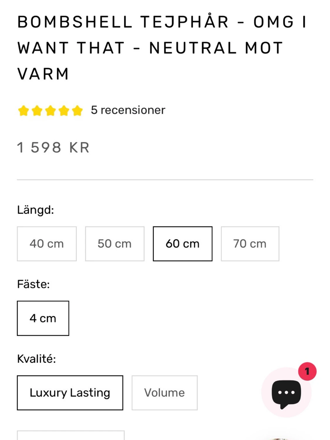 Löshår  - 3