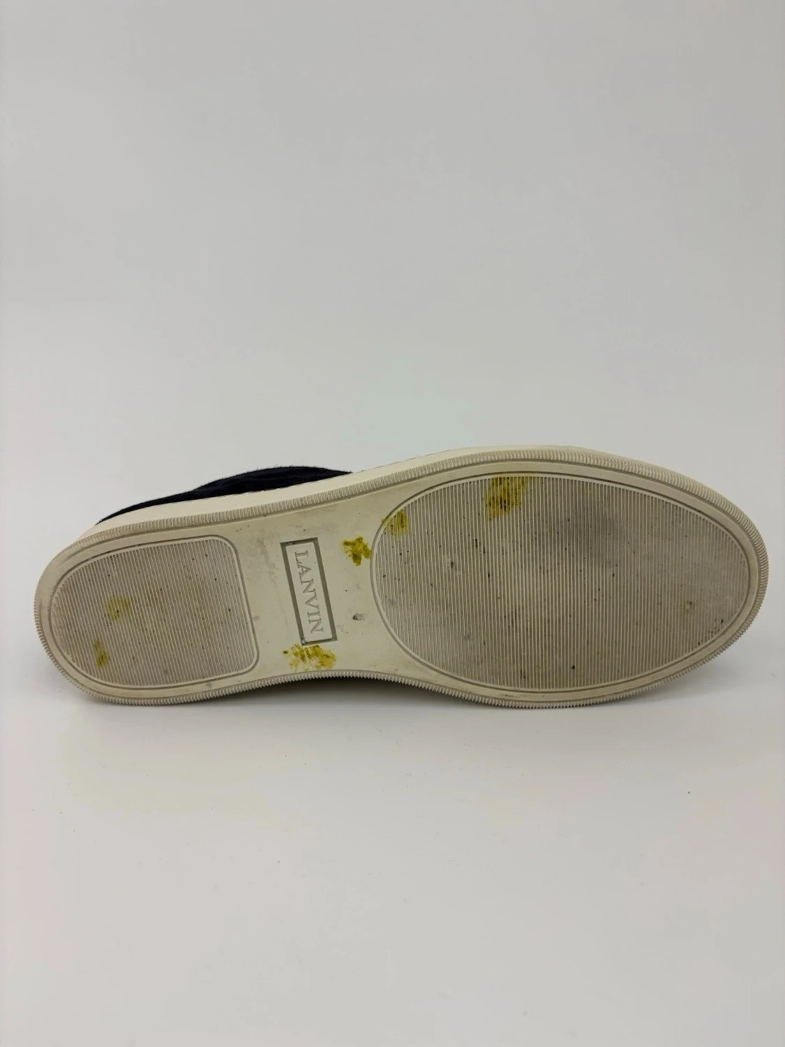 Mörkblå sneakers med lackad tå - 4