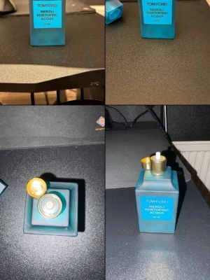 Tom Ford Neroli Portofino Acqua 50 ml - Tom Ford Neroli Portofino Acqua är en lyxig parfym i en stilren, turkosblå glasflaska med fyrkantig form och elegant lock. Doften är fräsch och citrusaktig, inspirerad av Medelhavet. Flaskan har en modern design och känns exklusiv i handen. Ingen box.