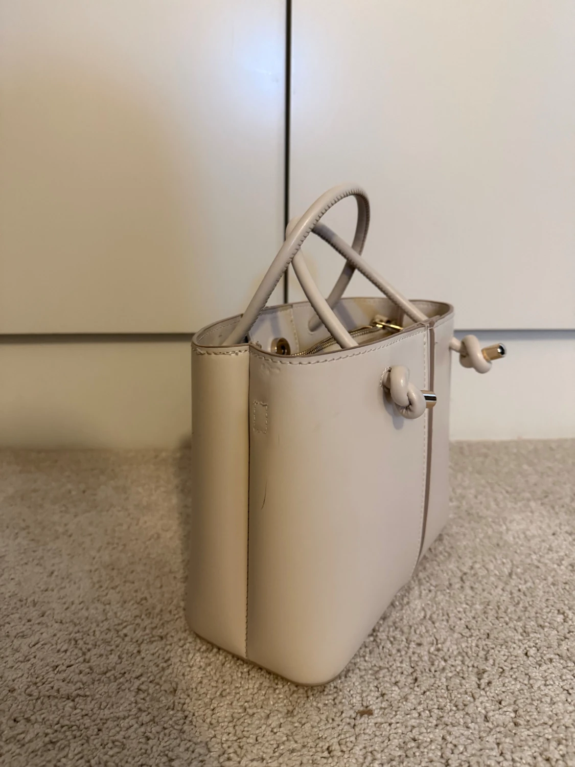 Beige handväska  - 1