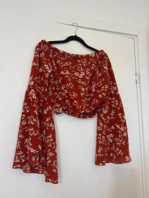 Topp - I väldigt fint skick, vet inte vart den är köpt. Står strl L på den, men jag skulle säga strl Xs/S. Passar mig som har strl Xs men den är stretchig.