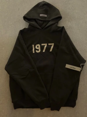 Svart Essentials 1977 hoodie - En helt ny Essentials 1977 tracksuit som jag råkat köpa fel storlek av.  Storleken är S-L eftersom att det är ett sånt klädplagg. Extremt snygg och vacker tracksuit. Pris kan diskuteras!