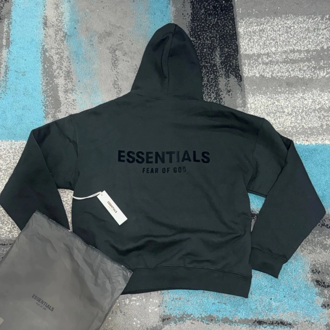 Äkta Fear of God Essentials Hoodie Stretch Limo - 2