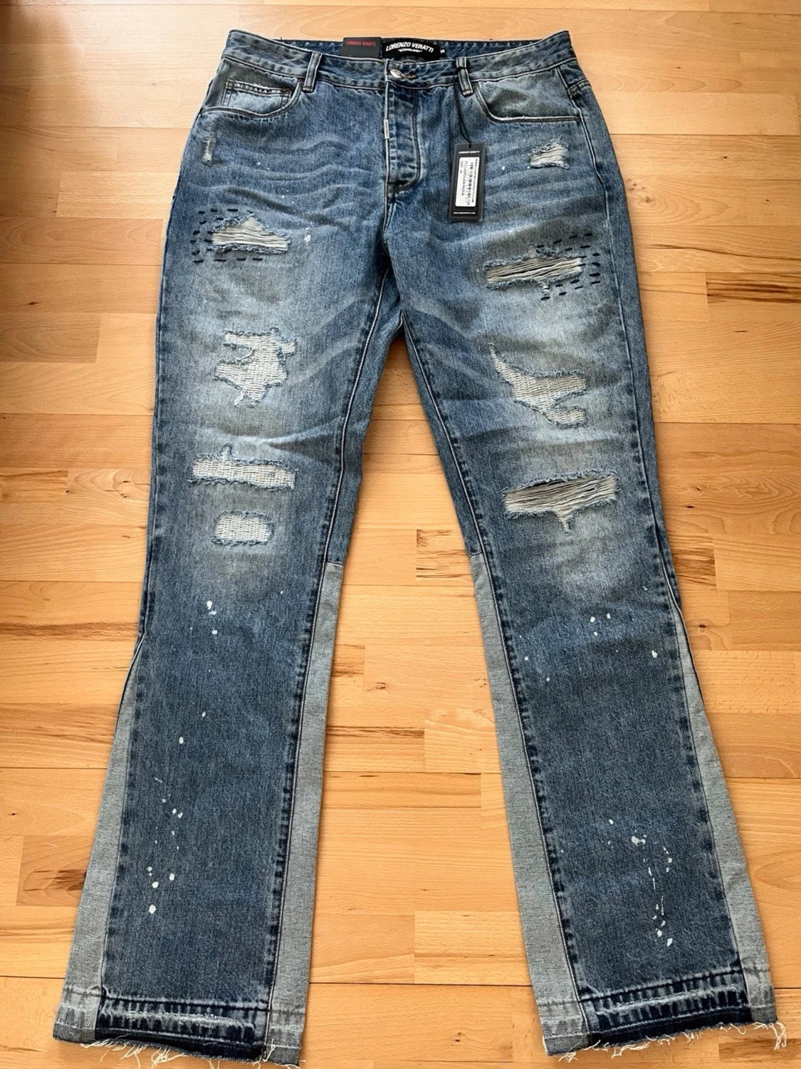 Blå flared jeans Lorenzo Veratti