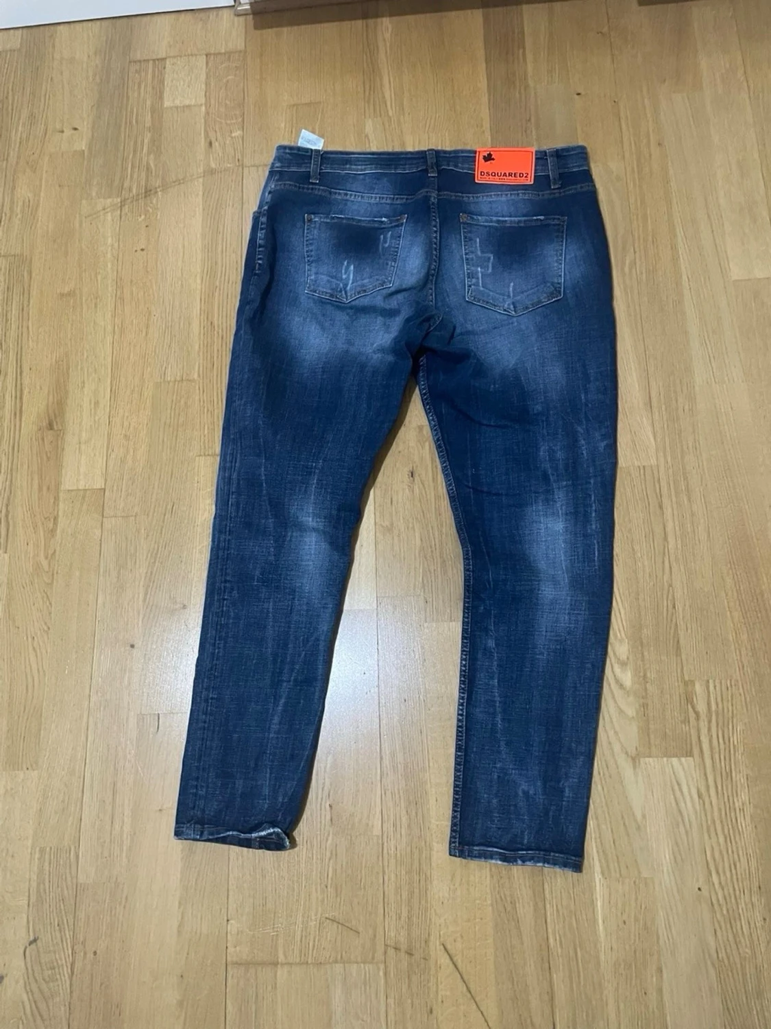 Mörkblå Dsquared2 jeans med färgstänk 1:1 - 1
