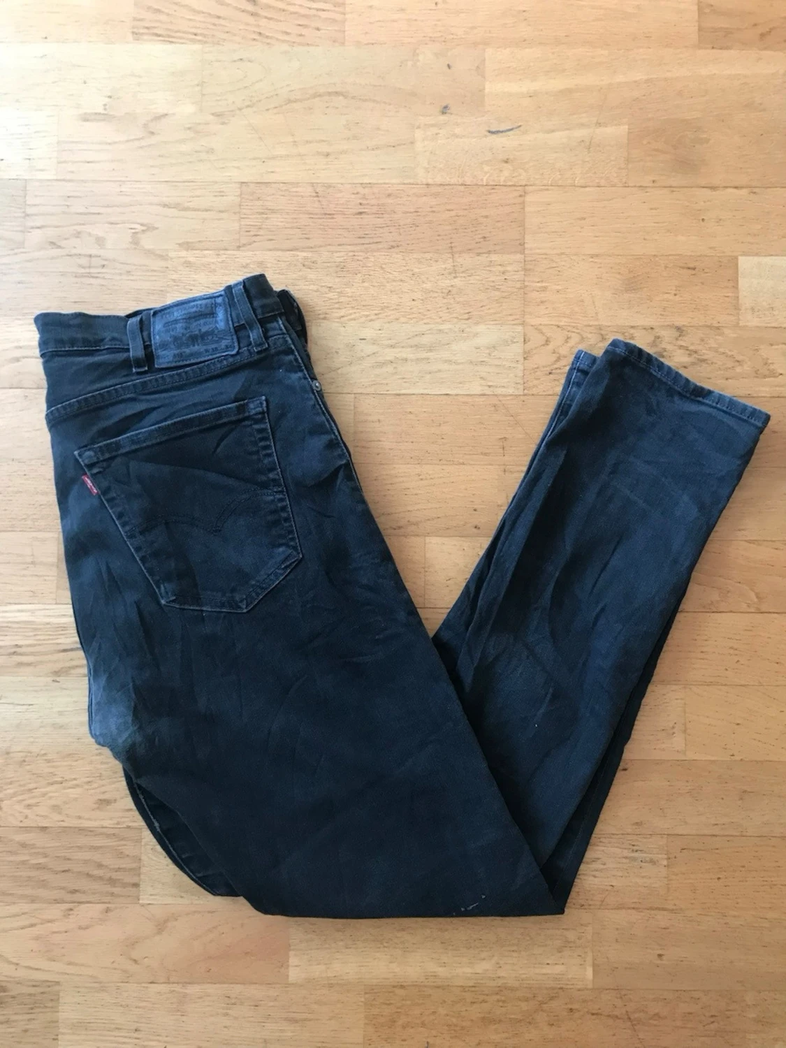 Svarta Levi's 512 jeans med rak passform