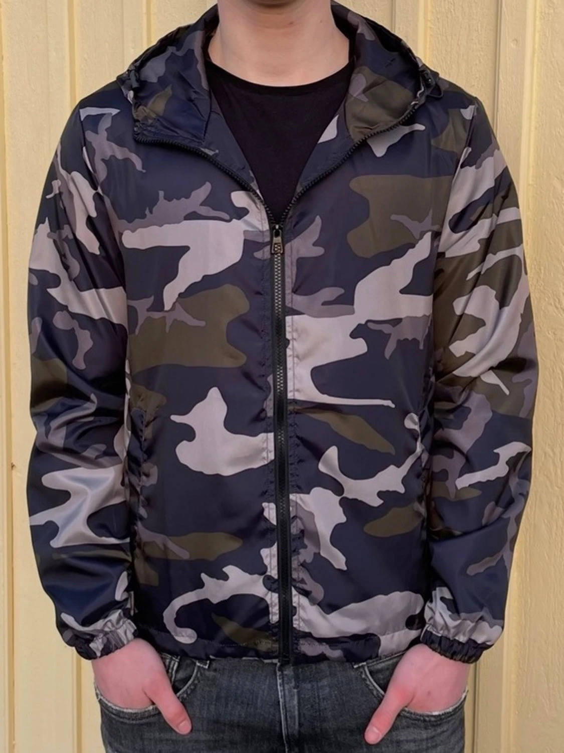 Camo windbreaker