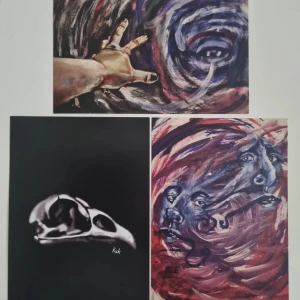 Art Prints - Mina art prints, storlek A5. Alla 3 för 200kr, annars 80kr/st. Väljer du köp direkt så skickar jag en av varje, annars kan du skriva vilka och hur många du vill ha.