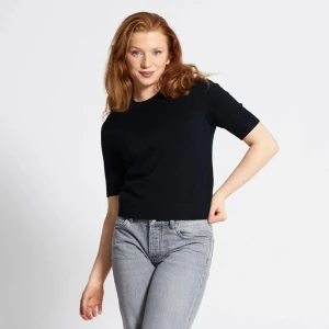 stickad trekvartsärmad t-shirt - använd fåtal gånger 