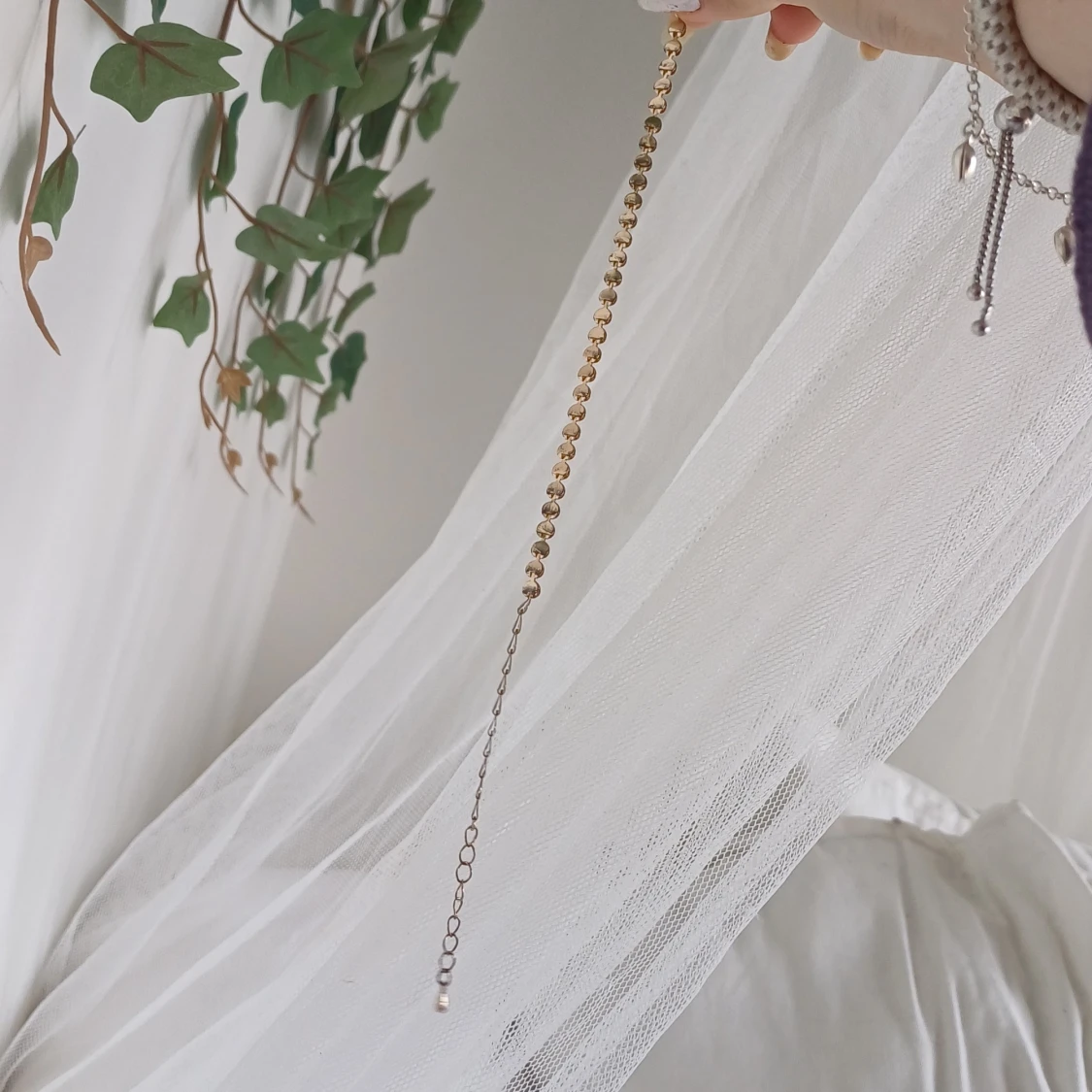 Guldfärgad fotlänk