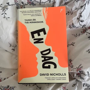 En dag - David Nicholls -  Den svenska översättningen som inte säljs längre! Därav priset, som går att diskutera vid intresse. Boken som netflix serien ”One day” är baserad på. Finns alltså inte att köpa i butik längre. 