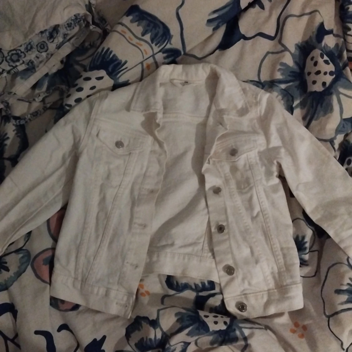 Vit jeansjacka  - 90