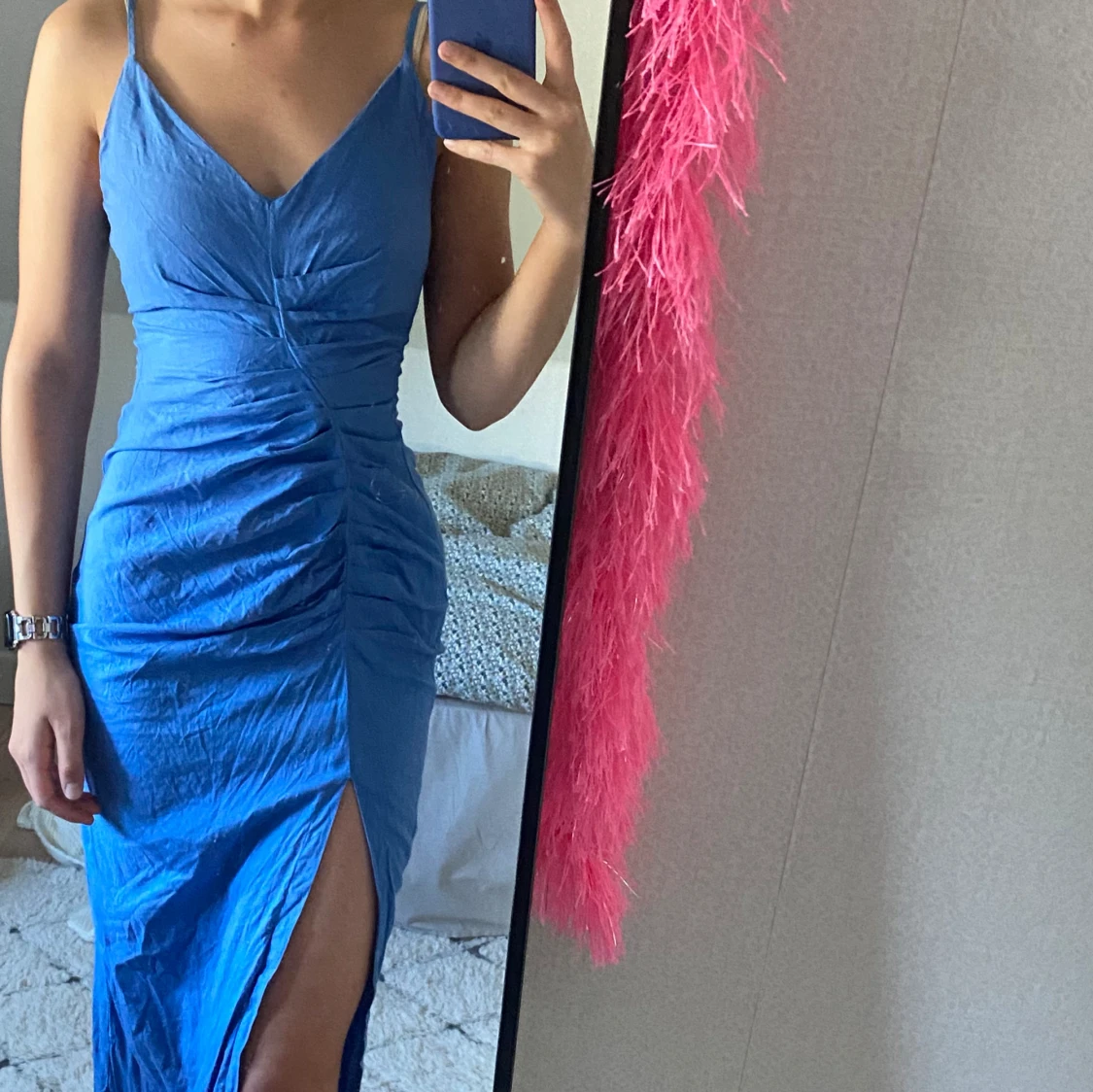 Klarblå sommarklänning