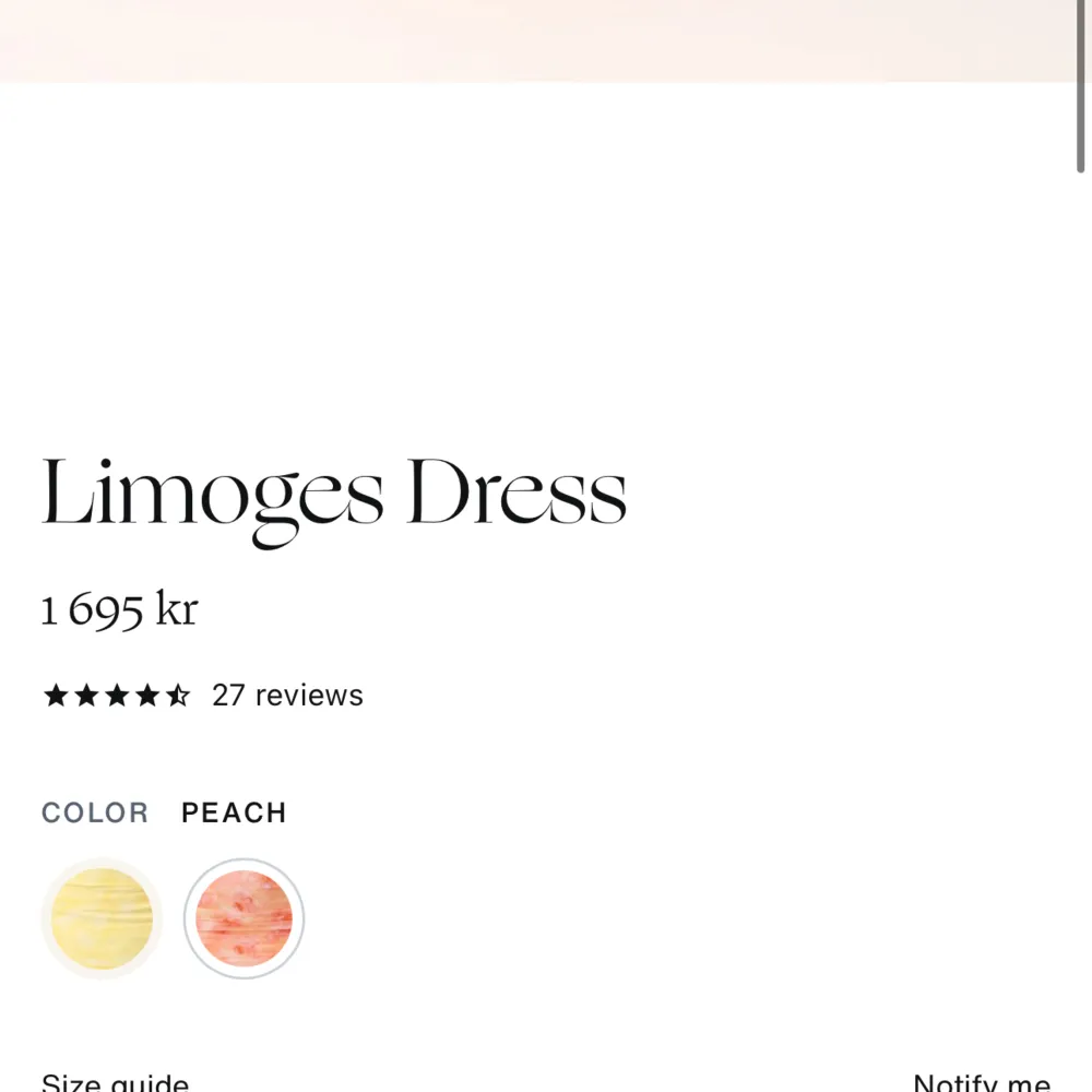 Aldrig använd, lappen är fortfarande på men det var fel storlek🥲 Så så fin klänning 😍😍 Storlek 36🌸 pris kan diskuteras för snabb försäljning . Klänningar.