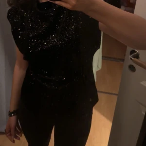Glittrig topp - Intressekoll på denna topp i sammet från Zara. Använd en gång så i nyskick!!💕 vet ej om den säljs längre, köpt för 400 tror jag. Pris går att diskutera 