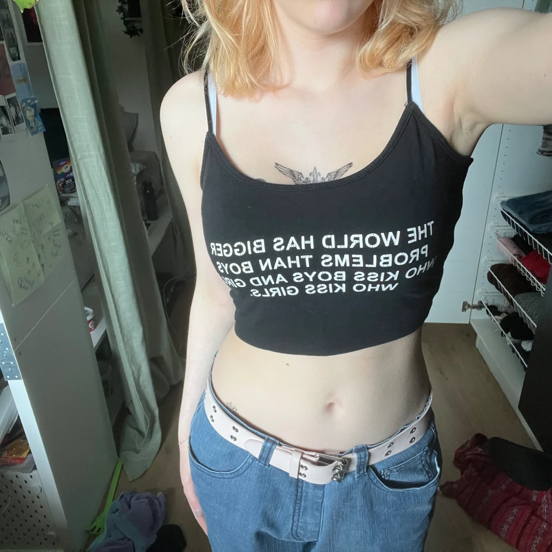 Gullig tröja med tryck!💞