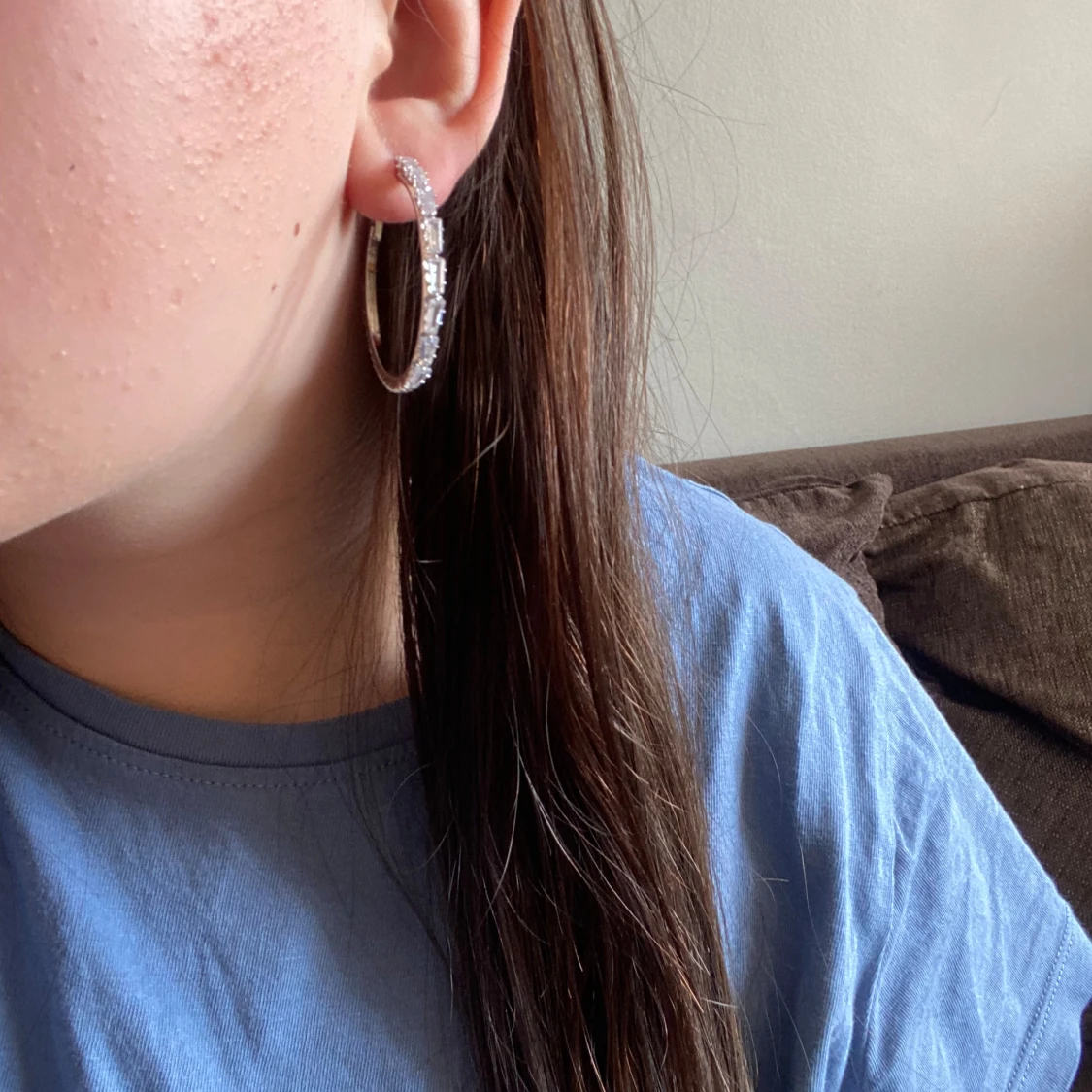 Stora silver örhängen  - 90