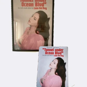 Lana del rey poster - Lana del rey poster från albumet ”did you know that there is a tunnel under the ocean blvd” köpt från bengans och går inte längre att köpa, lite skrynklig som visas i bilderna. 74x54 cm och pris går att diskutera🎀💿