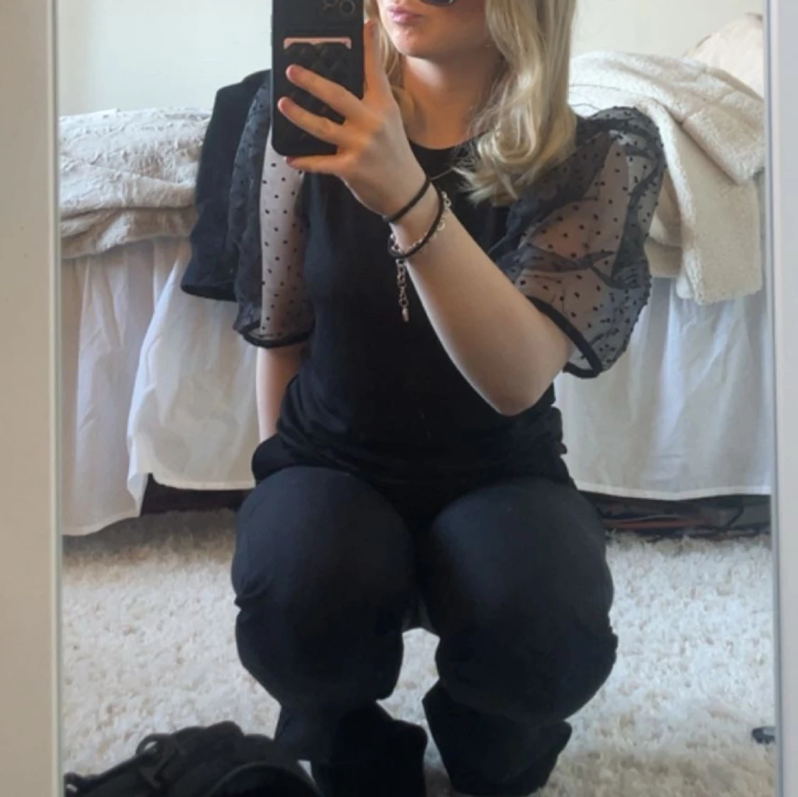 tröja med puffarmar