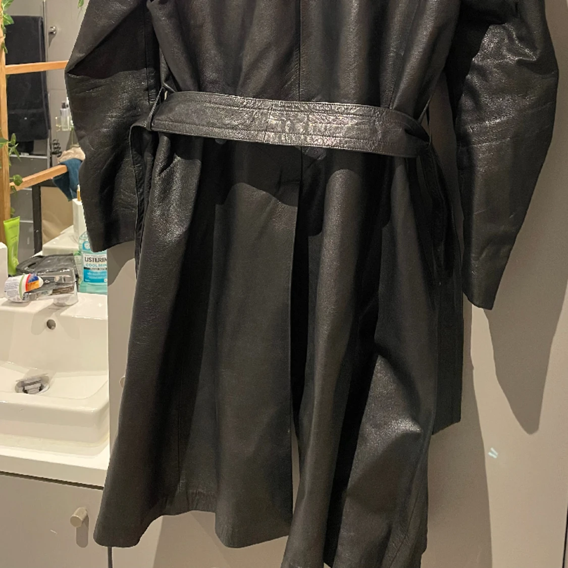 Vintage Läder Trenchcoat - 91