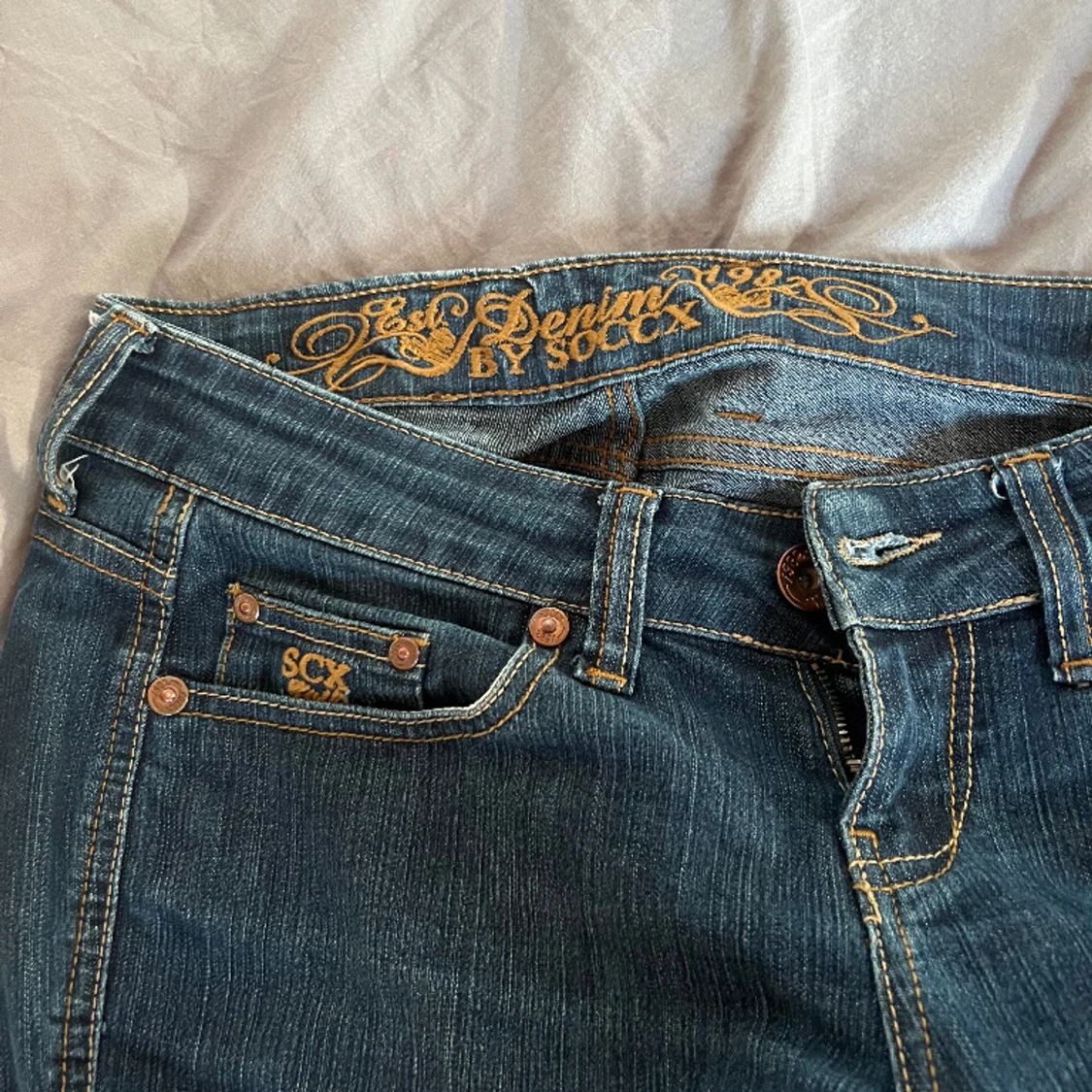 Lågmidjade bootcut jeans - 91