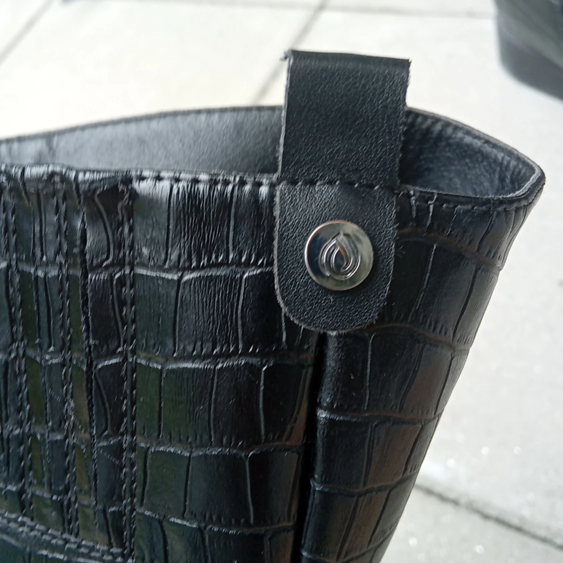 Snygga svarta Boots  - 90