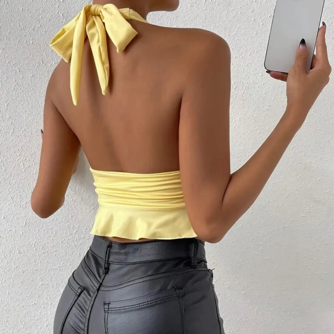 Ny gul topp storlek S - 90