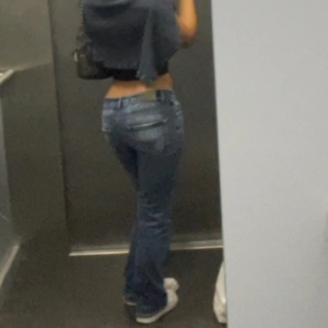 Lågmidjade bootcut jeans - 90