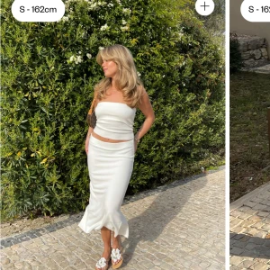 Djerf avenue midi skirt - Långkjol från Djerf Avenue i vit, storlek S och normal i storlek (väldigt stretchig)🤍 ordinarie pris 1099kr, slutsåld i denna storlek!