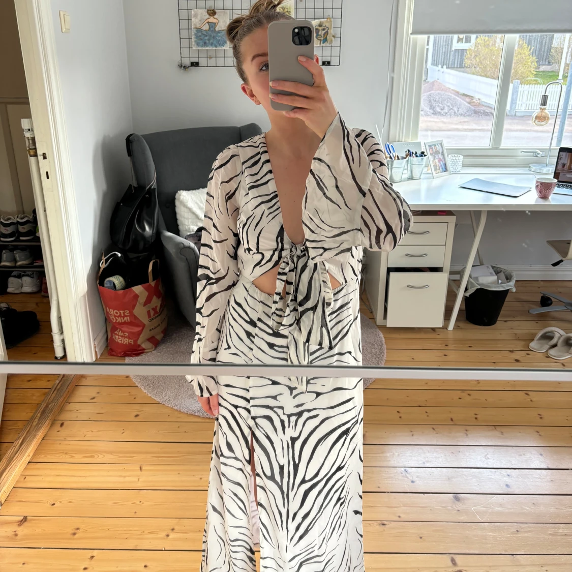 Zebra klänning