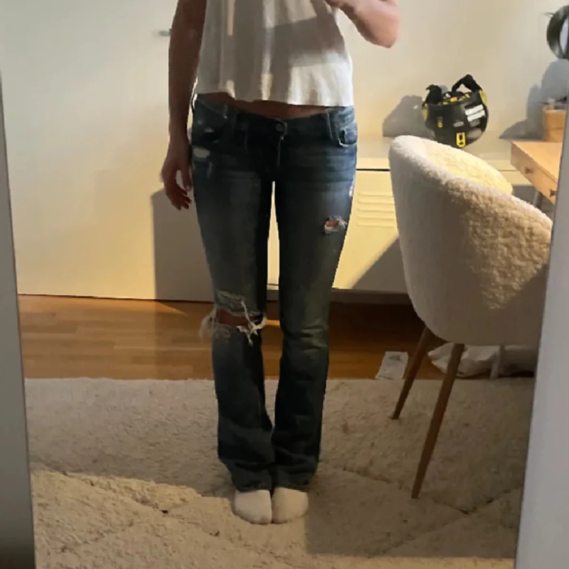 Lågmidjade bootcut  - 90