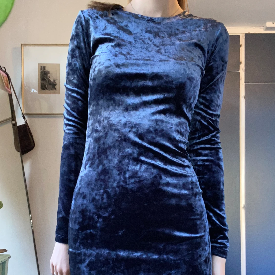 Mörkblå klänning - 90