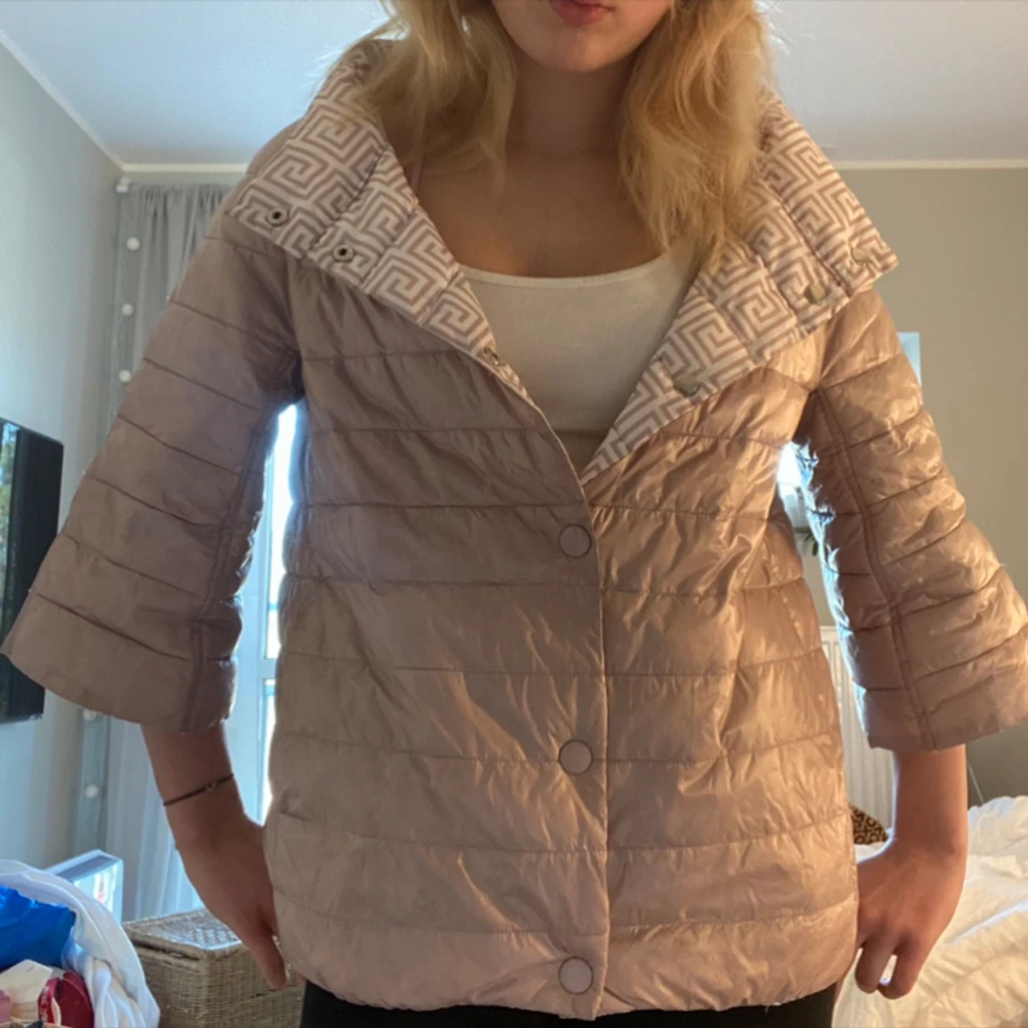 Herno liknande jacka med trekvarts armar  - 90