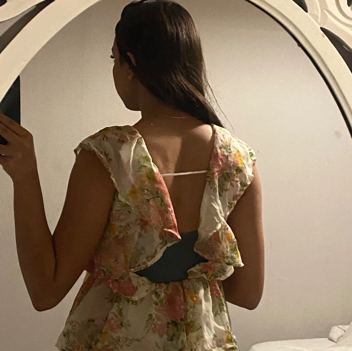 Blommig klänning  - 90