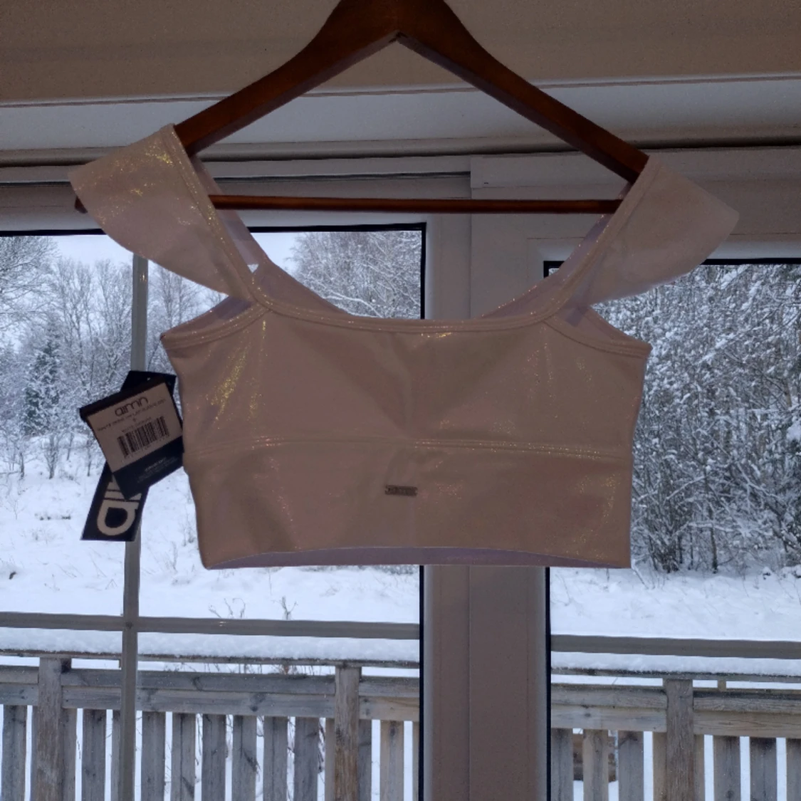 Vit och beige ny sport-bh från aimn i storlek small - 90