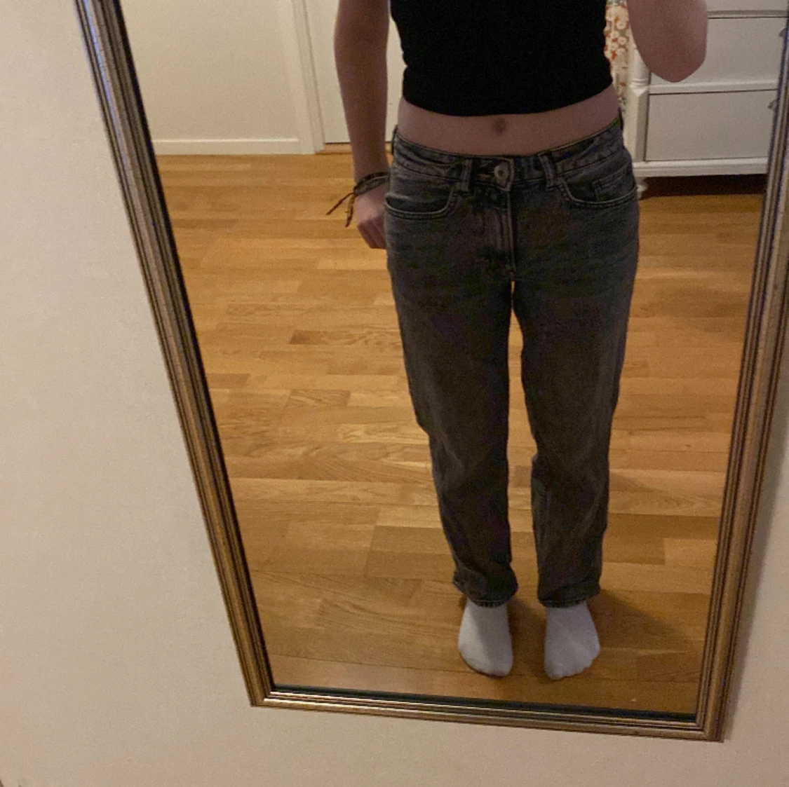  Straight grå jeans  - 91