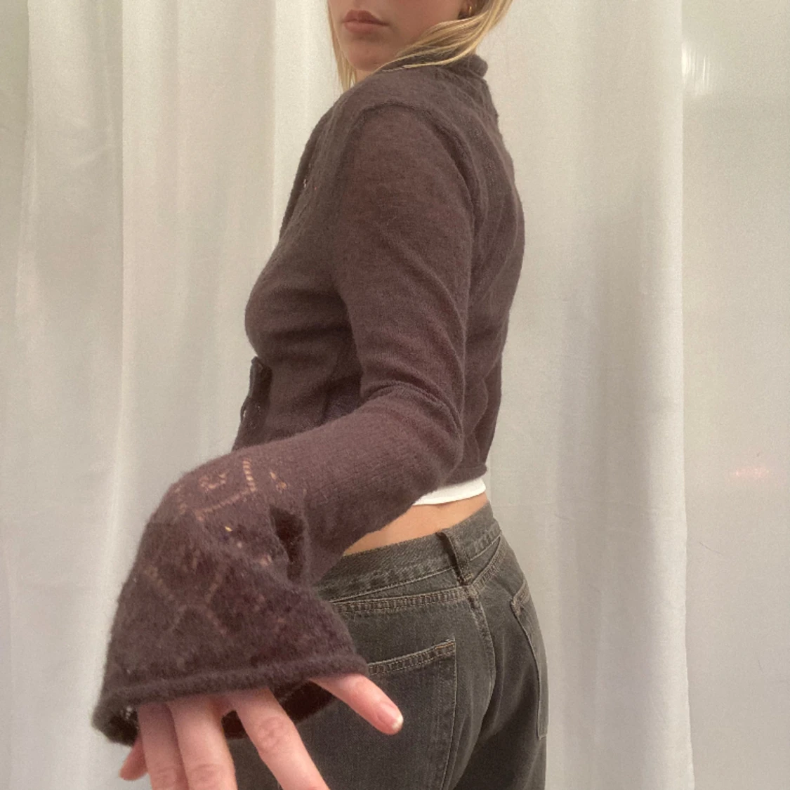 Brun knyt kofta - 90