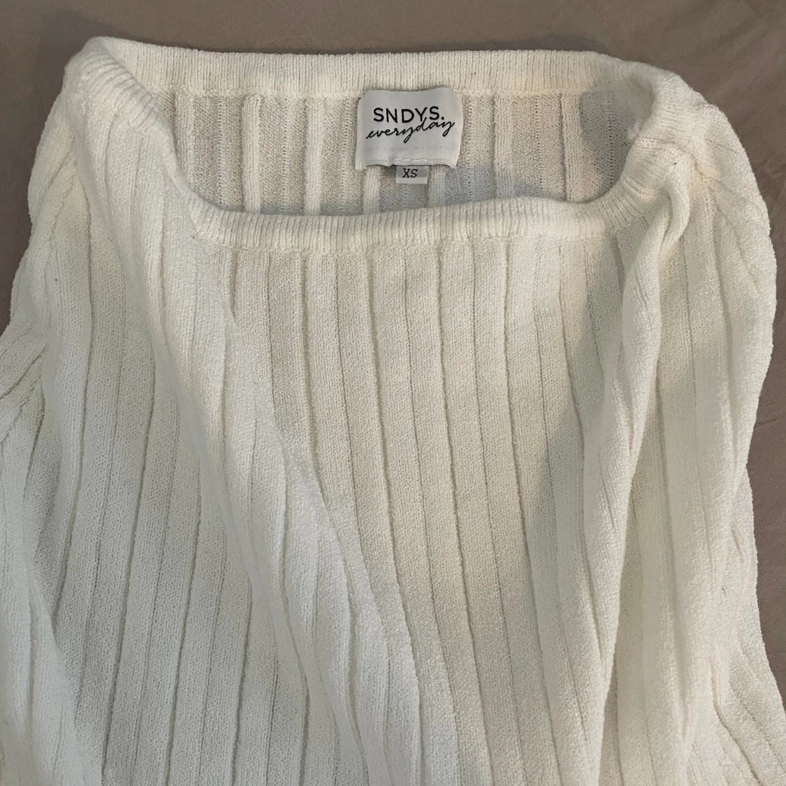 Sndys Baha Ribbed Skirt White - 90