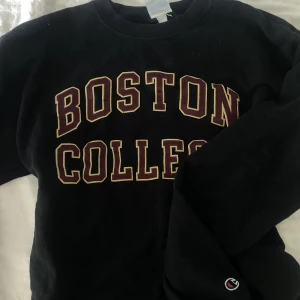 Champion crewneck - Champion tjocktröja i svart, bra skick. Storlek M
