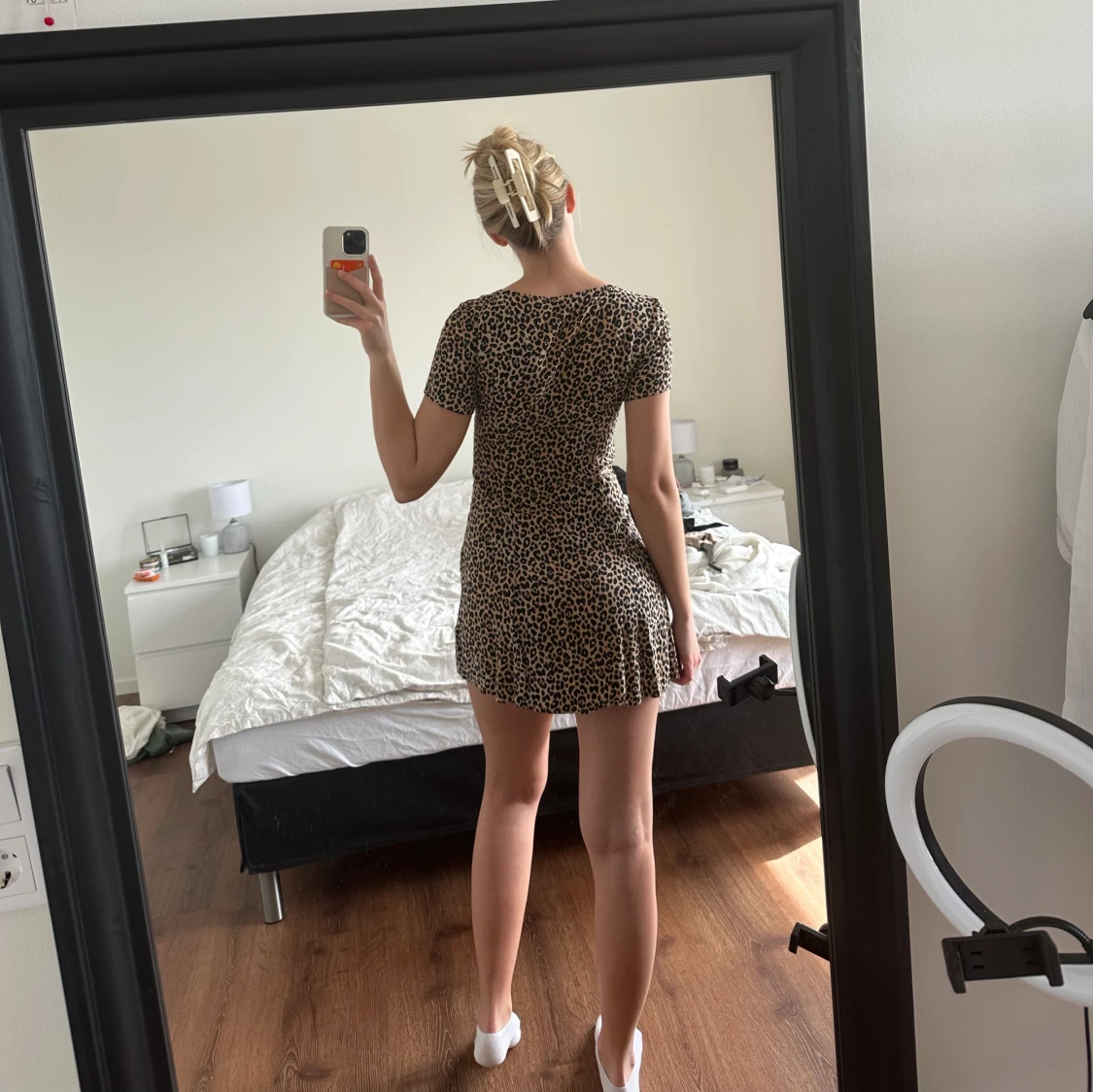 Leopard klänning  - 91