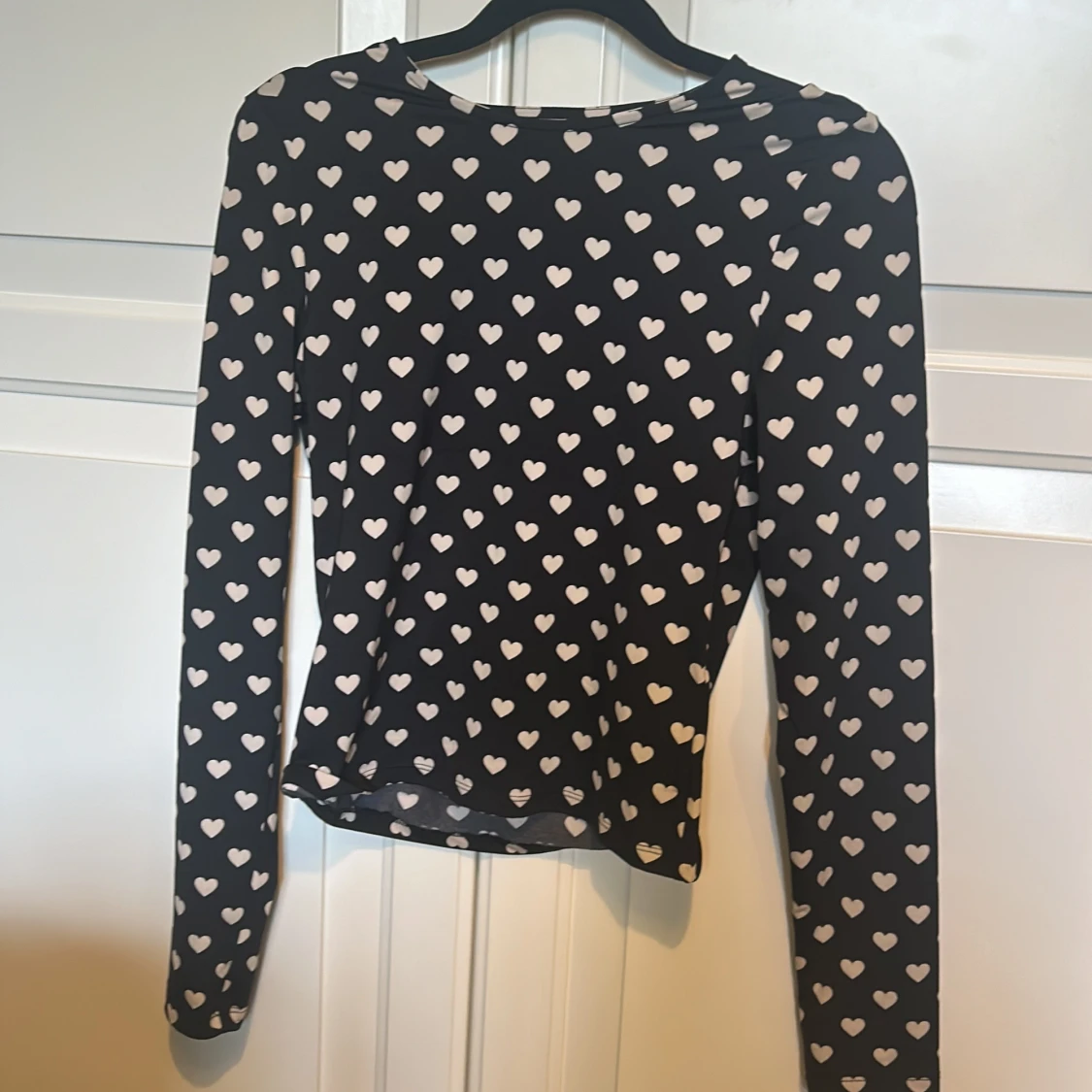 Långärmad mönstrad tröja - 90