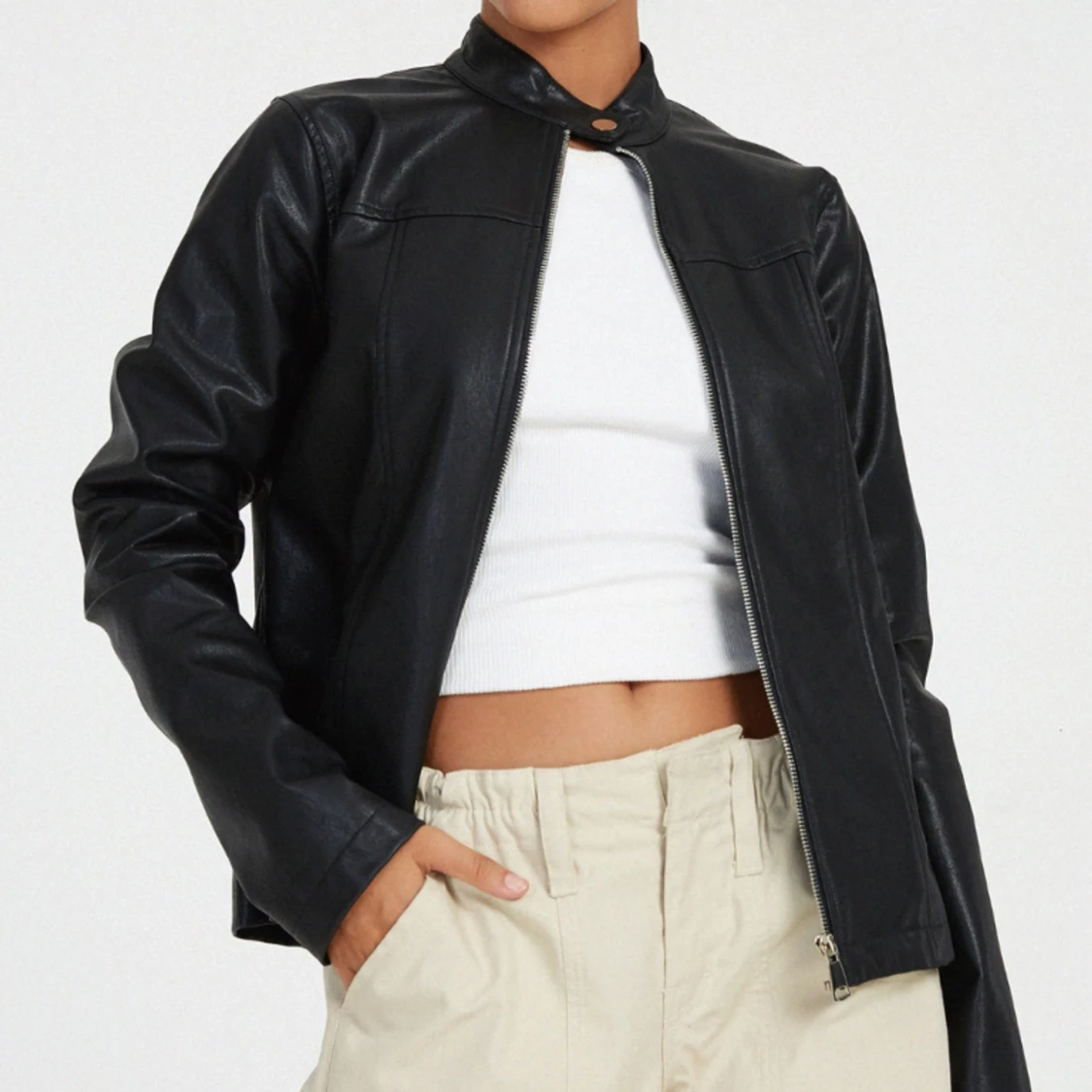 Motel rocks Läder jacka